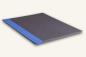 Preview: Orchestermappe 35 x 27 cm, anthrazit, Leinen blau